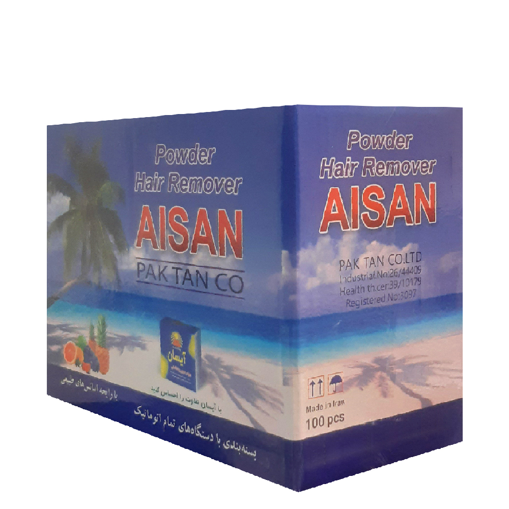 پودر موبر آیسان مدل arom وزن 85 گرم مجموعه 100 عددی
